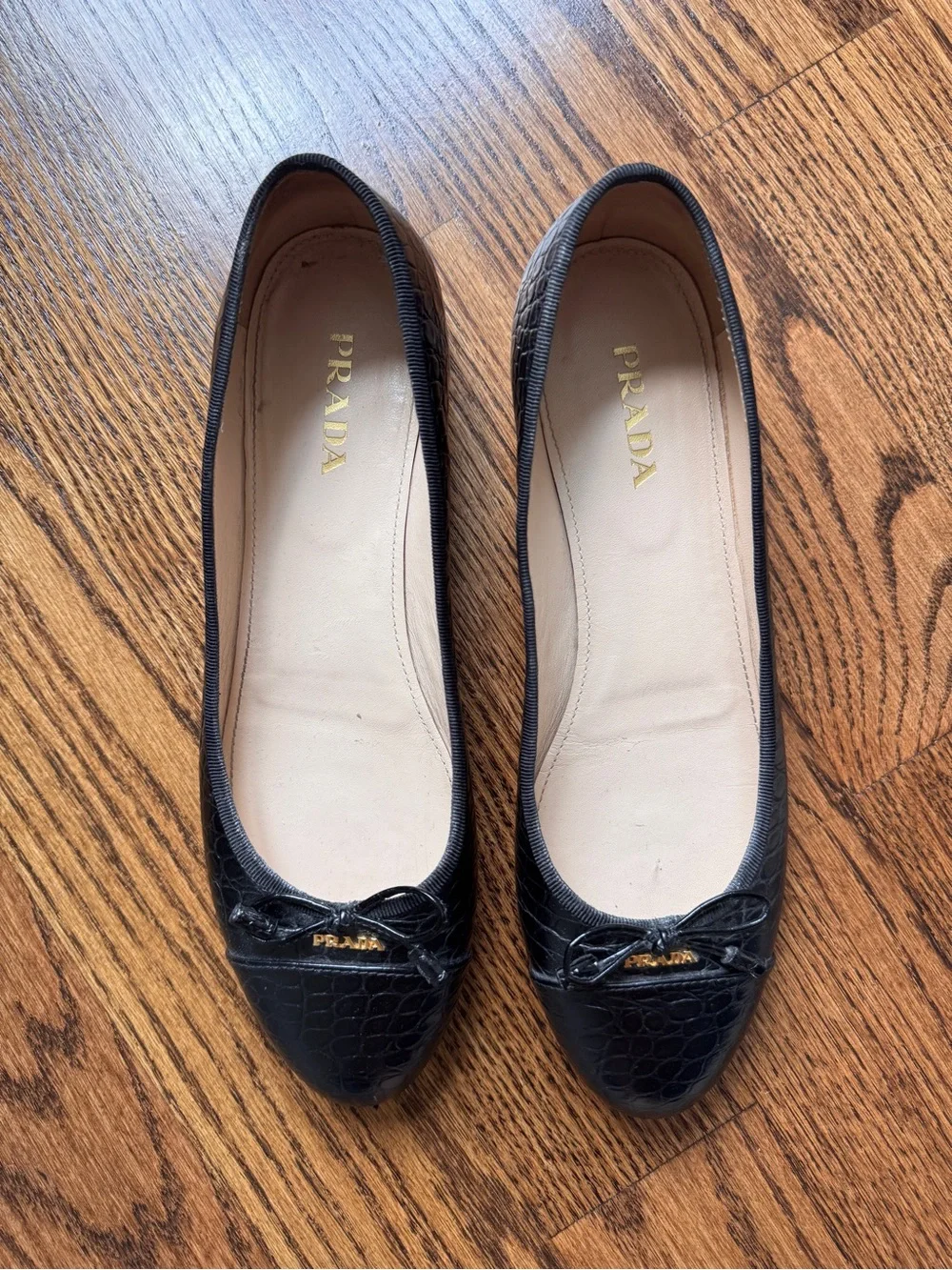 Prada Calfskin Ballet Flats